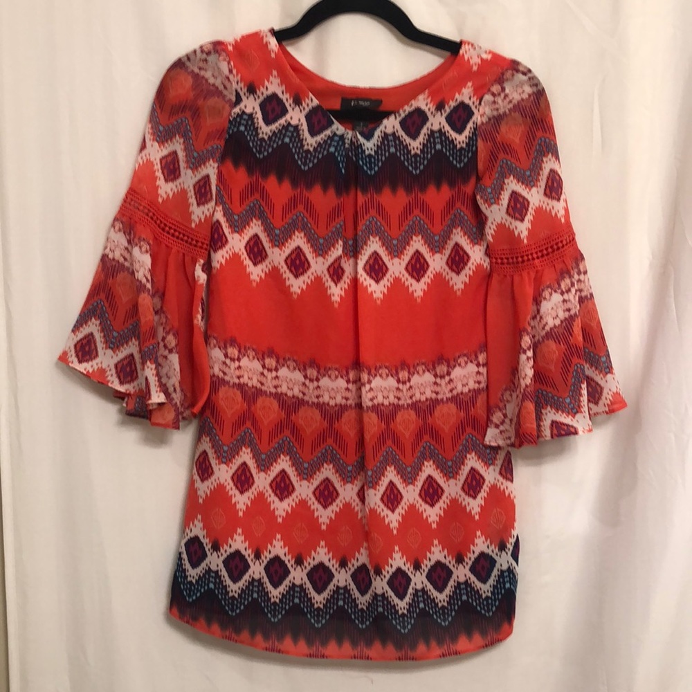 Coral Patterned Dress